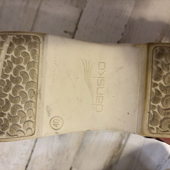 Dansko White Leather Professional Box Clogs Shoes Nursing Women’s 40/9.5-10 - Picture 10 of 14